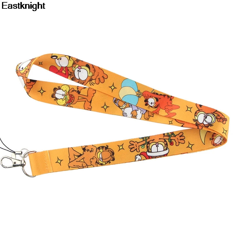 

Cat Cartoon keychains Accessory Safety Breakaway Mobile Phone USB ID Badge Holders Keys Straps Neck lanyards webbing E0805