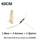 Безопасный бамбуковый лук и стрела, набор игрушек, зеленый герой, косплей, Спорт на открытом воздухе, детская игрушка, подарок, сувениры для мальчиков