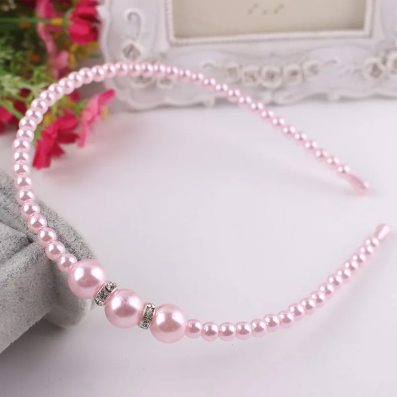 1 шт. детская модная повязка на голову с жемчужинами для девочек Корейская