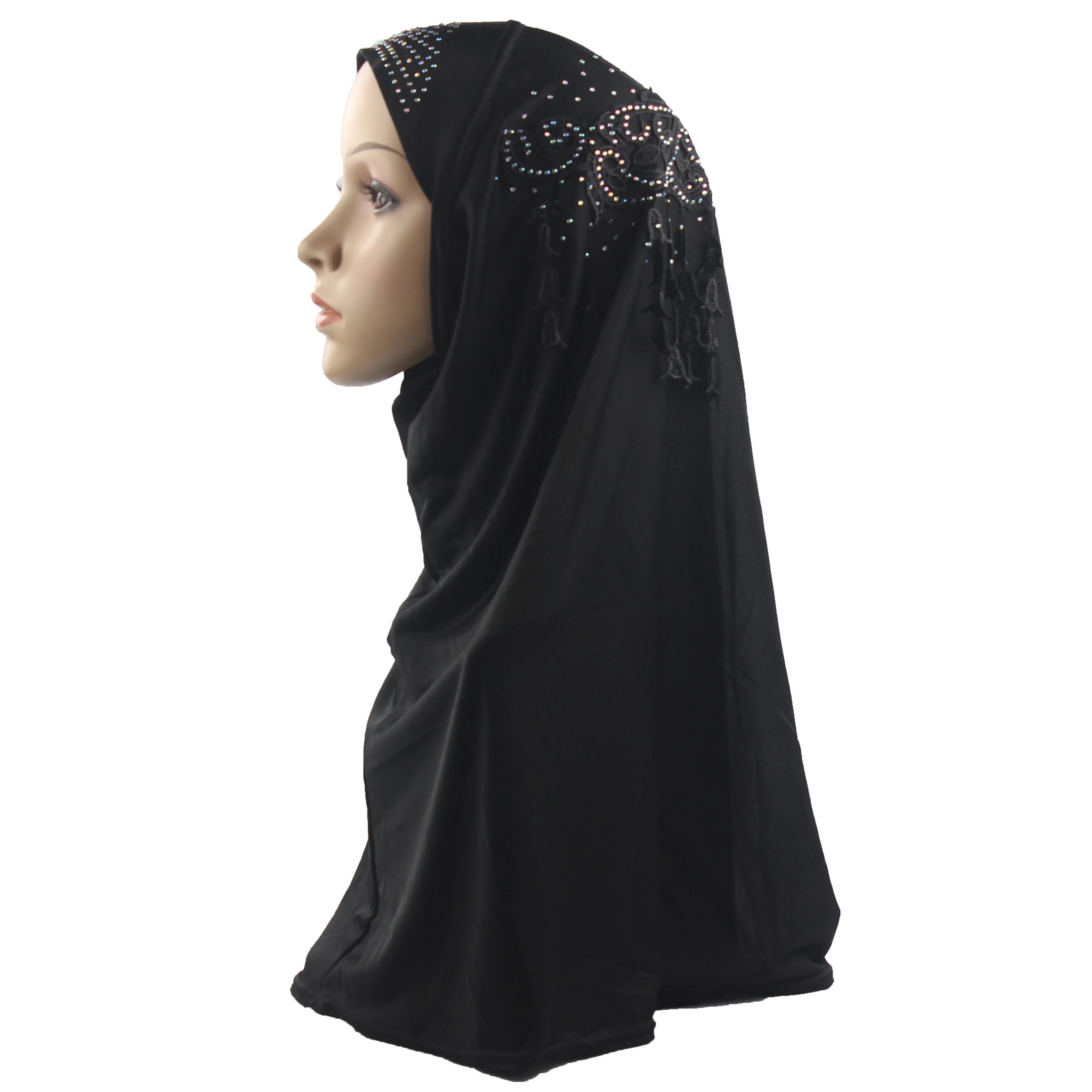 Мусульманский Женский стандартный исламский шарф Женская цельная Кепка Amira