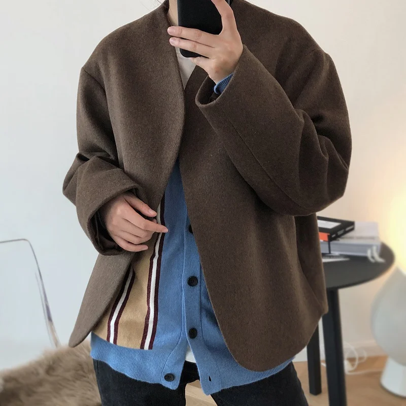 В винтажном стиле Из шерсти для детей плотная детская бархатная куртка теплое