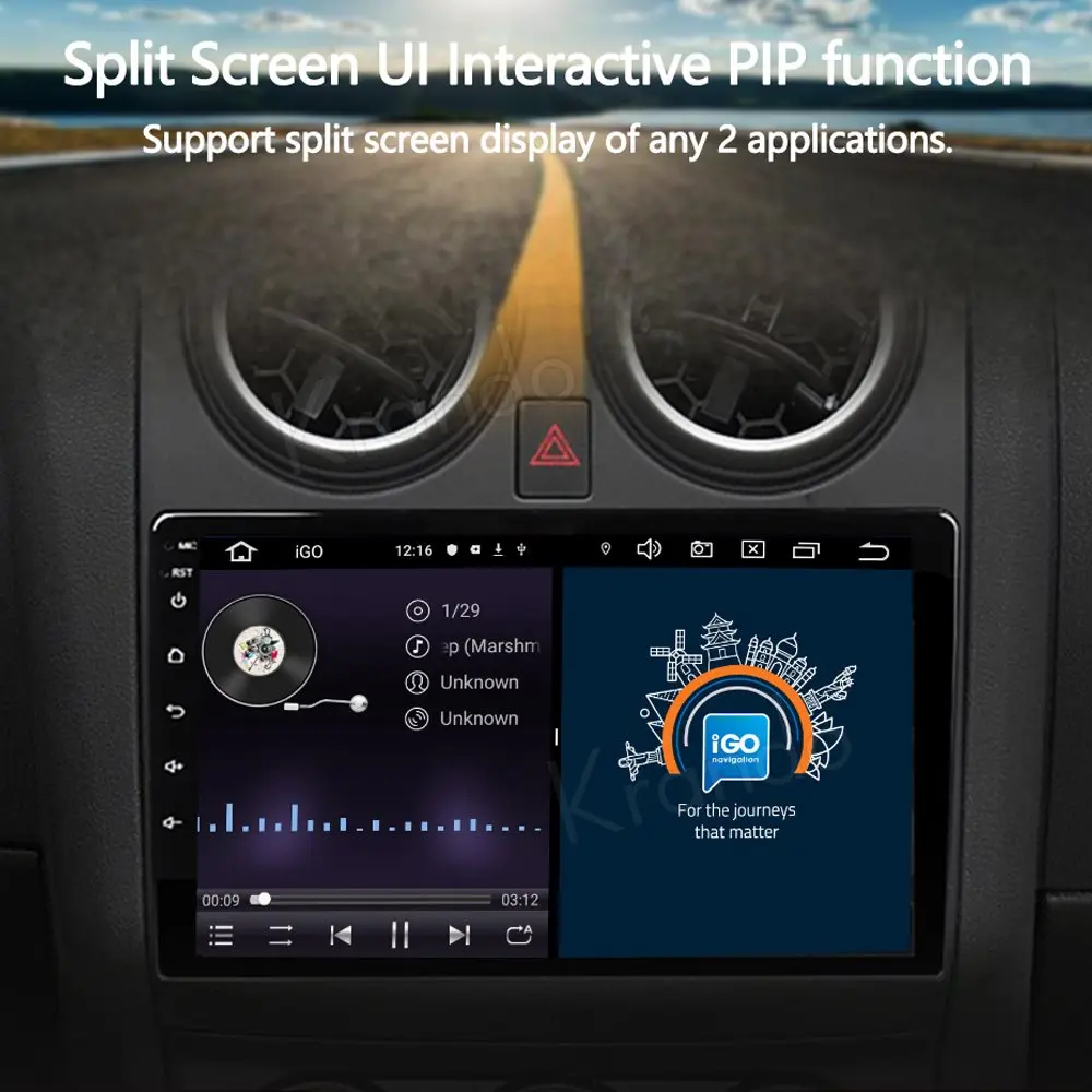 Krando Android 10 0 9 &quotIPS полный сенсорный автомобильный мультимедийный радио для Nissan