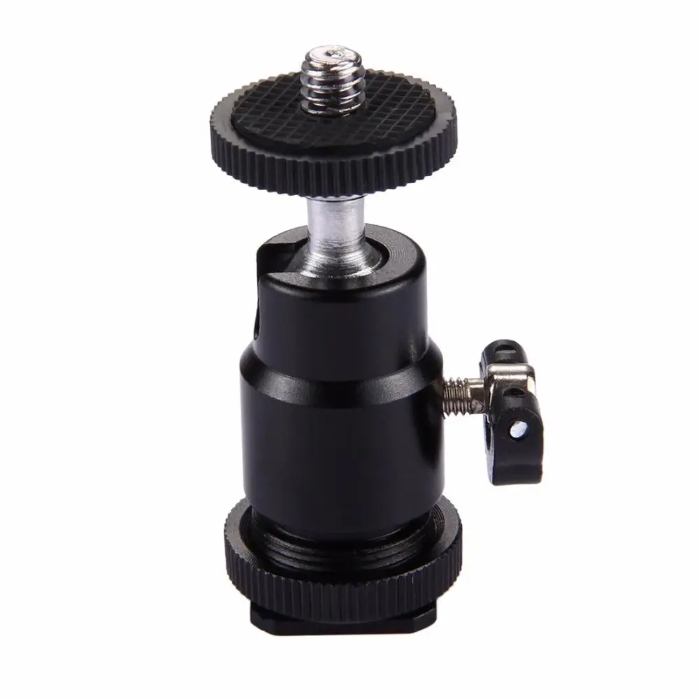 BEESCLOVER Mini Ball Head Mount Hot Shoe Tripod Screw with Lock ball head 360 Degree Swivel Konsait r60 | Электроника