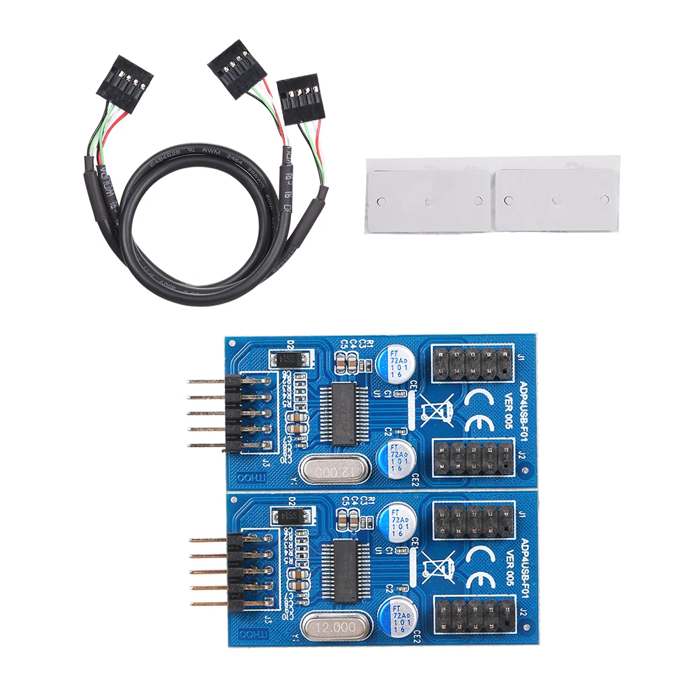 9pin USB штыревой разъем 1 до 4 Женский удлинитель карта usb хаб 9Pin адаптер кабель для