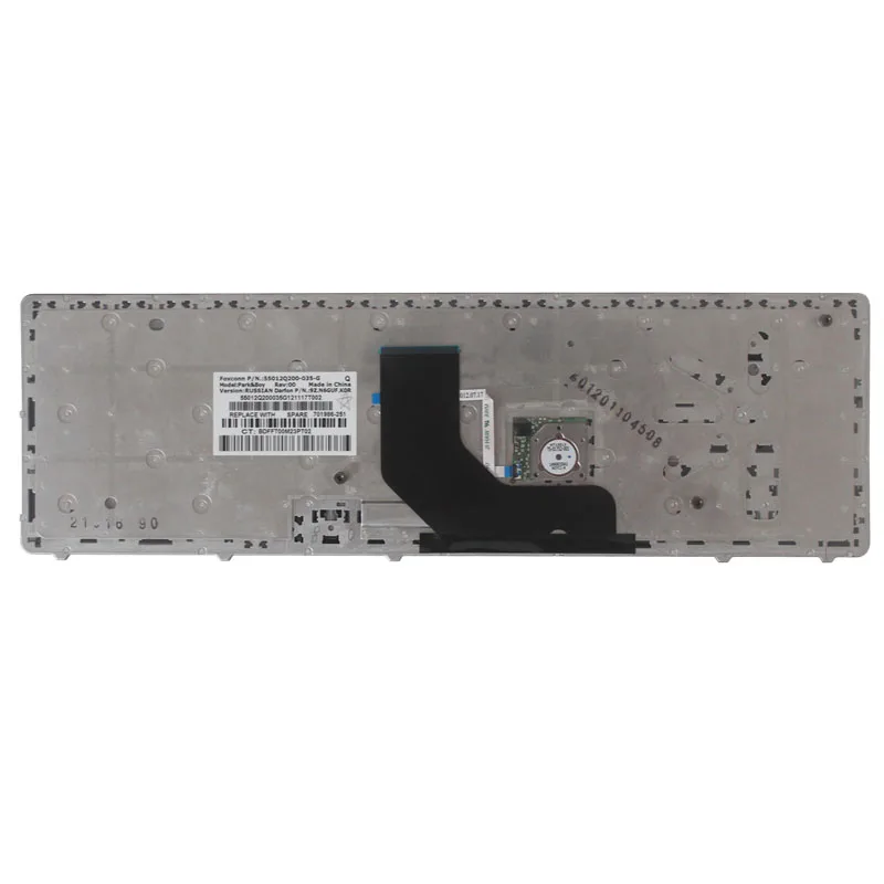 Русская клавиатура для HP EliteBook 8560p 8570P 8560B 6560b 6565b 6560P Клавиатура ноутбука с кольцом