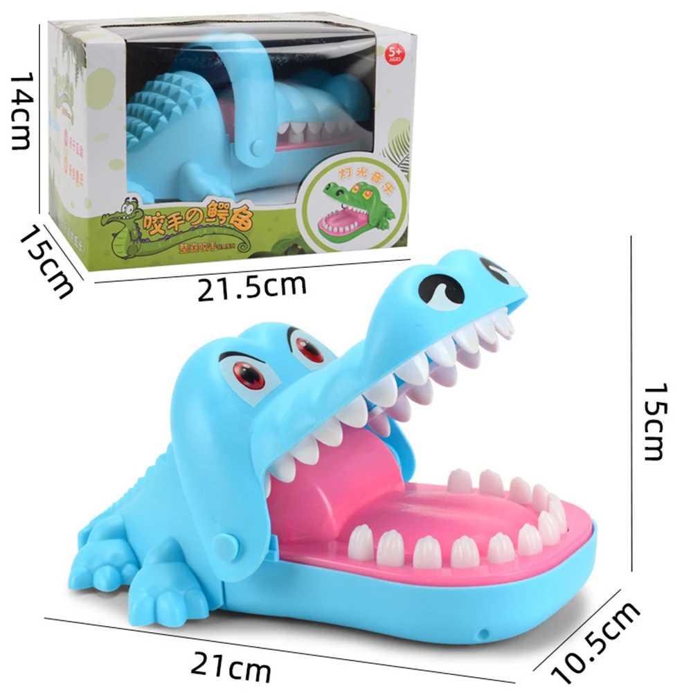 

Electric Hand Biting Crocodile Toy with Light Sound Tricky Props Kids Gifts
