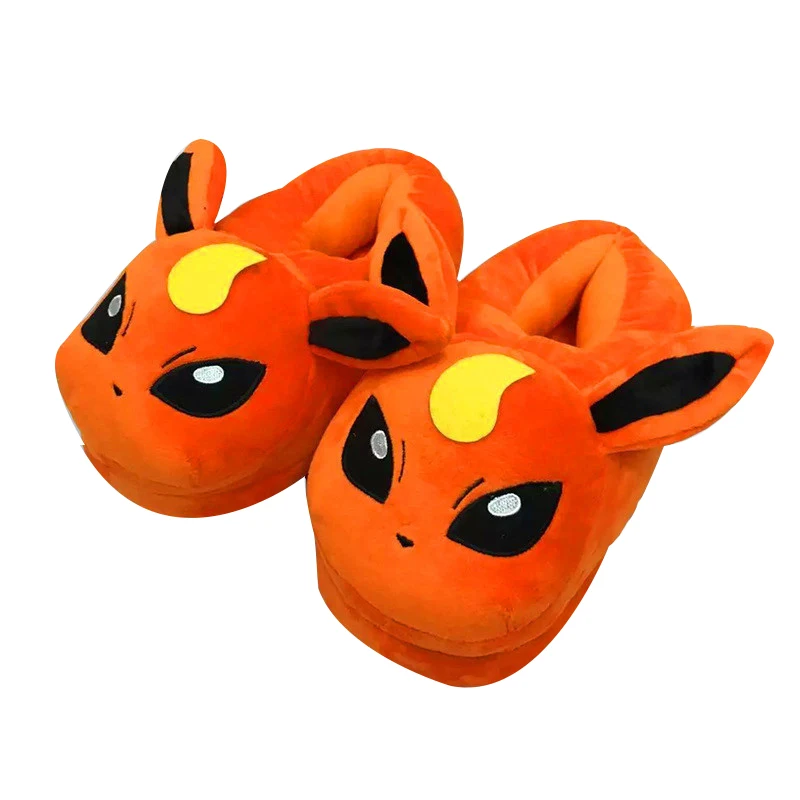 Мягкая Плюшевая обувь 28 см; Psyduck Snorlax Gengar Mudkip Eevee Sylveon Umbreon; Домашние зимние теплые модные тапочки; подарок