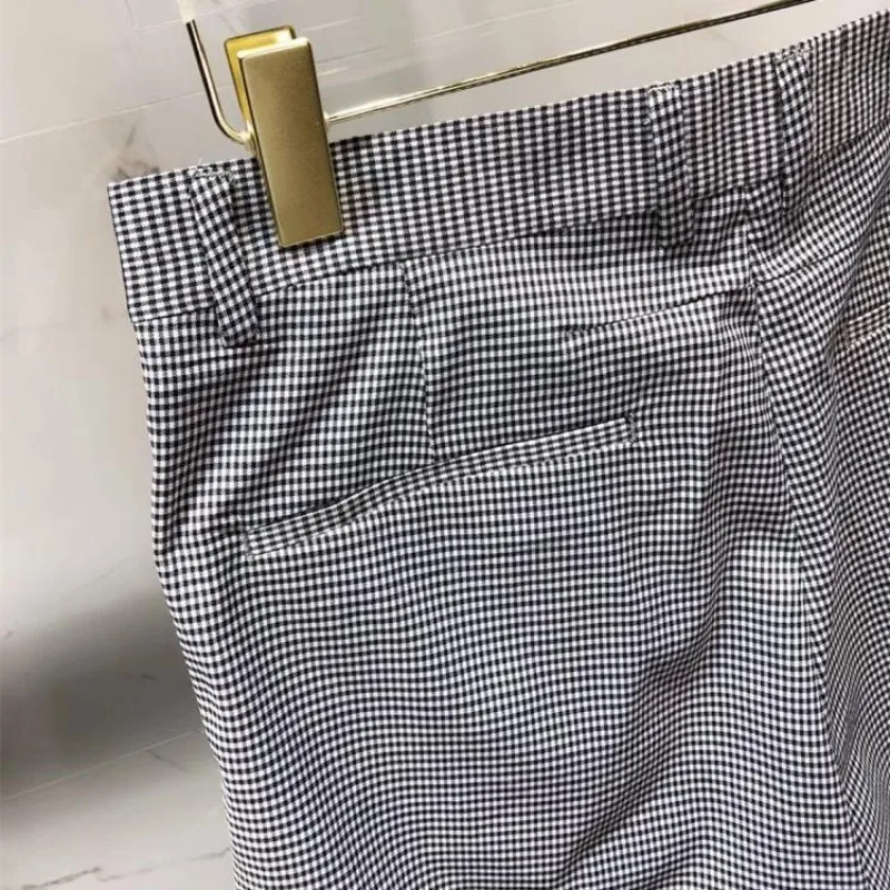 Европейский бренд мужской Клетчатый деловой повседневный костюм набор