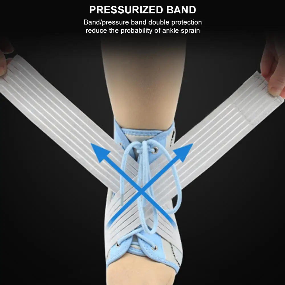 

Medical Ankle Stabilizer Brace Lace Up Support Adjustable Ankle Compression Straps for Sports Injuries Sprained and Weak Ankles