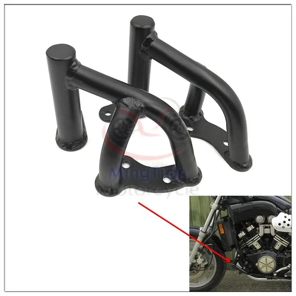 VMAX1200 Engine Guard Highway Crash Bar Lower Buffer Frame Protection Side Mount Bumper for Yamaha V-MAX VMAX 1200 1991 - 2007 | Автомобили
