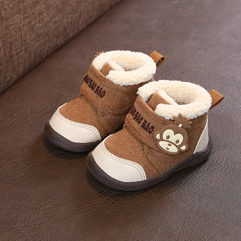 Зимние ботинки для младенцев Ботинки маленьких мальчиков и девочек