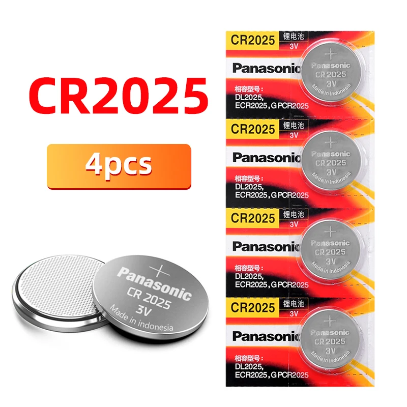 PANASONIC 4 шт./лот cr2025 совершенно новые батарейки таблетки 3 в монета литиевая игра