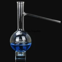 1pc 50 1000ml quartz glass distillation flask with round bottom for kinds of lab experiments