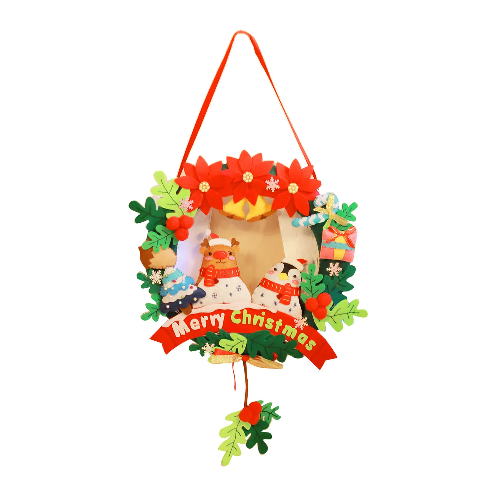 

NEW christmas decoration Wind chimes Wreath kindergarten lots arts crafts diy crafts kids for children's gift