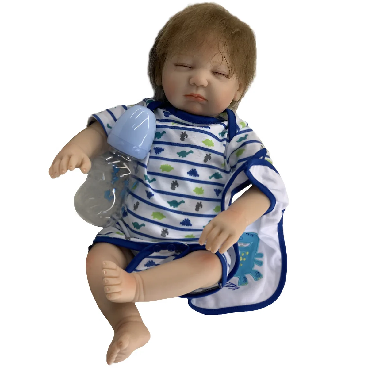 

45cm Reborn Baby Reborn Baby Doll Kit Reborn Toys Reborn Doll Bebe Reborn Vinyl with Clothing New Born Baby Items