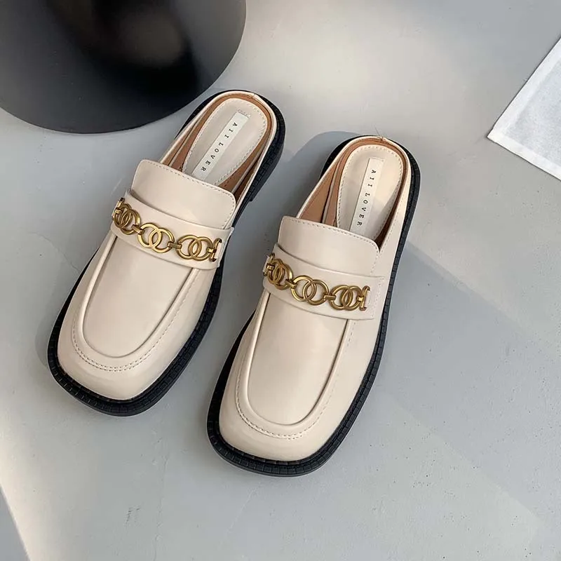 

Летние женские лоферы; Новинка 2022 года; Высокое качество; Классические удобные слипоны в британском стиле с цепочкой; Повседневные женские ...