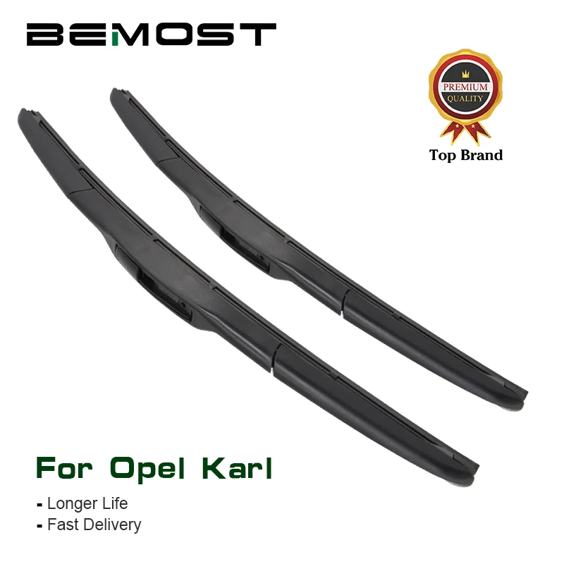 

BEMOST Car Clean The Windshield Wiper Blades Natural Rubber For Opel Karl 24"+14" ,2015 2016 2017 2018 Fit U Hook Arm