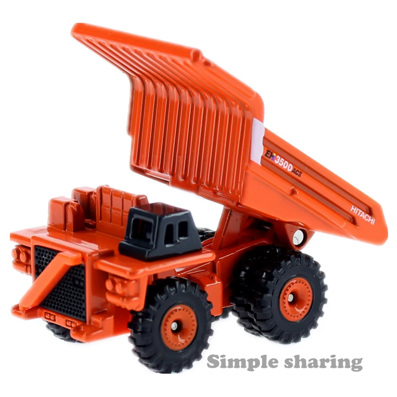 Takara Tomy Tomica No.102 Hitachi жесткий комплект модели Cump Tuck 1/185 миниатюрный автомобиль литье