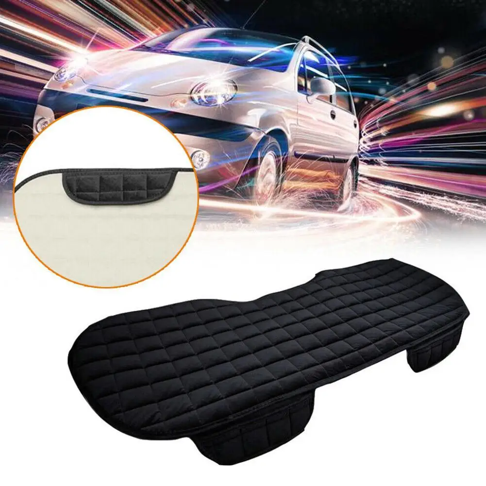 

Universal Car Rear Back Seat Cover Protector Mat Black Cushion P3U8