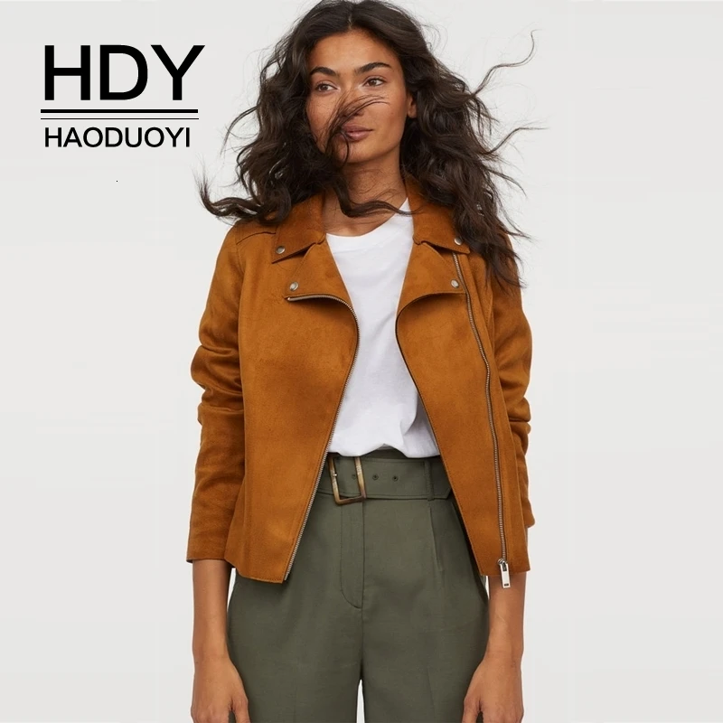 HDY Haoduoyi Новое поступление Осенняя мода простой уличный стиль сплошной