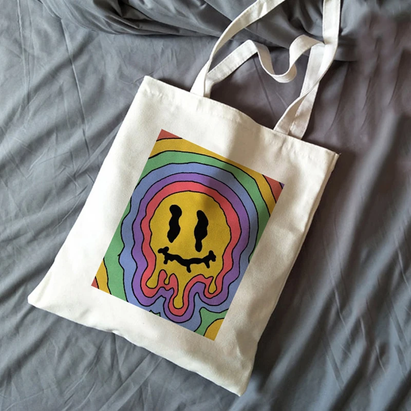 

Korea Ulzzang Cartoon Casual Vintage Large-capacity Fashion Harajuku Cat Canvas Bag Hip Hop Shopping Bag Women's Shoulder Bags