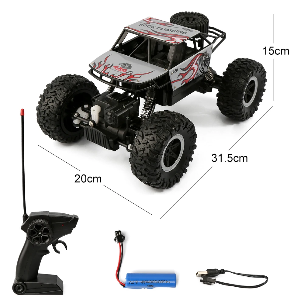 

Remote Control Car 2.4G 4WD Climbing 1:14 Toy For Boys Buggy Off-Road Rc Trucks Hight Speed Electric Vehicle Gift for Kids