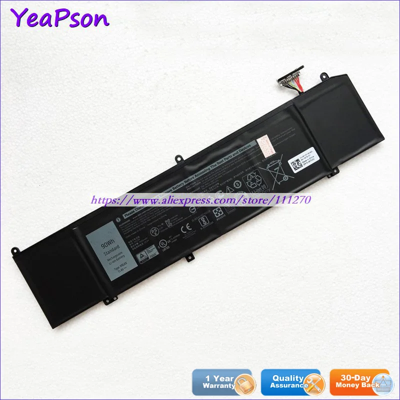 Подлинный аккумулятор Yeapson для ноутбука XRGXX 11 4 в 90 Вт/ч DELL G5 15 5590 5590-D2765B 5590-D1785B