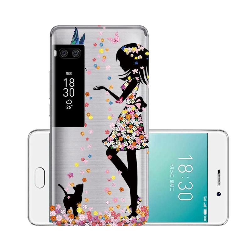 Флип-чехол для Meizu Pro 7 чехол Pro7 5 2 дюймов с 3D рисунком мягкие силиконовые чехлы