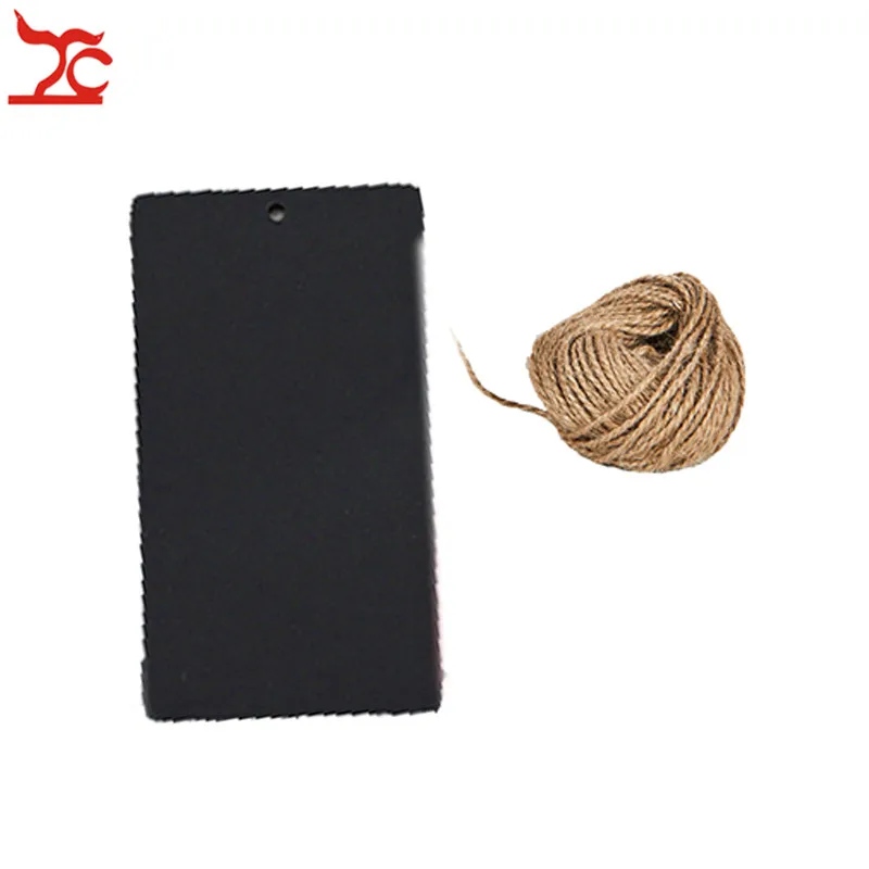 Wholesale 1000Pcs Kraft Paper Tags Luggage Wedding Note Label With Jute String DIY Blank Kraft Travel Gift Hang Tag 4 Colors