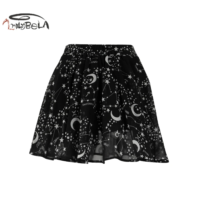 Imily Bela Готическая Повседневная мини-юбка в стиле ампир женская короткая