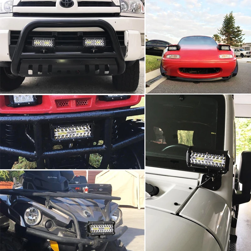 6 &quotТройной Ряд 120 Вт высокой мощности Мощность автомобиля рабочий светильник