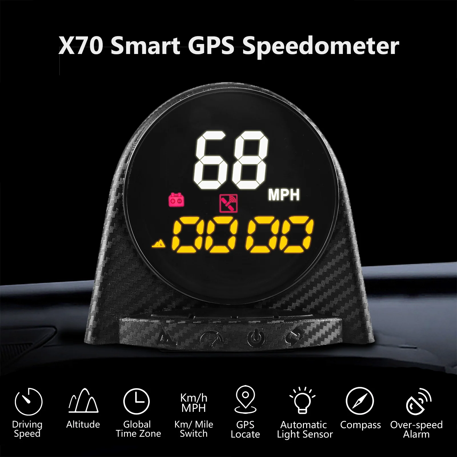 Автомобильный бортовой компьютер AUTOOL GPS Speedmeter Hud Дисплей автомобильный проектор