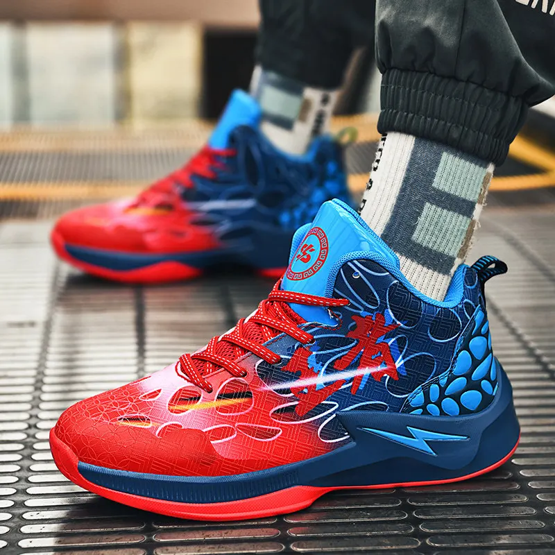 Brand Men’s Basketball Shoes Spring 2021 New Fashion Anti slip Mens Basketball Sneakers Proffessional Gym Training Shoes Men