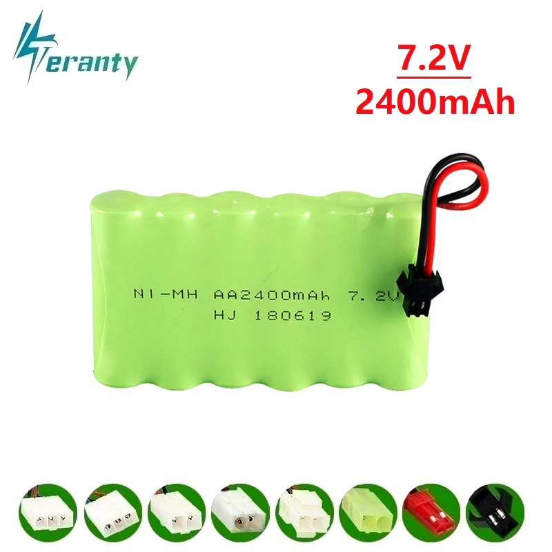 2400 мАч 7 2 В перезаряжаемая батарея для Rc игрушки автомобили танки грузовики
