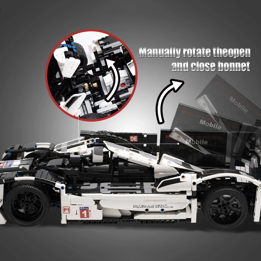 1586 шт. Супер спортивный автомобиль Скорость City Racer RC/Non RC строительный блок