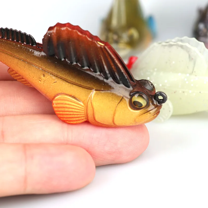 

Ardea Jumping Fish Lures Lead Head with Hook Artificial Silicone Wobbler Worm Shad Bait Bass Carp jigging Fishing Tackle