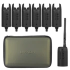 Сигнализация Lixada беспроводная цифровая для рыбалки, комплект звуковой сигнализации для рыбалки, светодиодный индикатор сигнала тревоги со сменными цветами, с чехлом