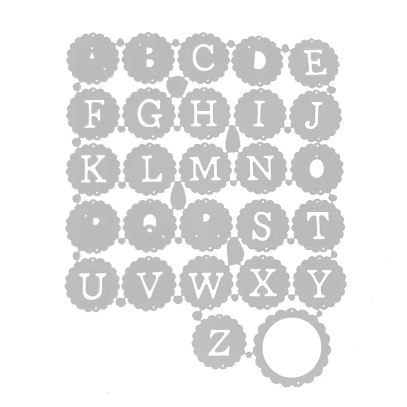 

Uppercase Letters Metal Cutting Dies Stencil Scrapbooking DIY Album Stamp Paper 95AA