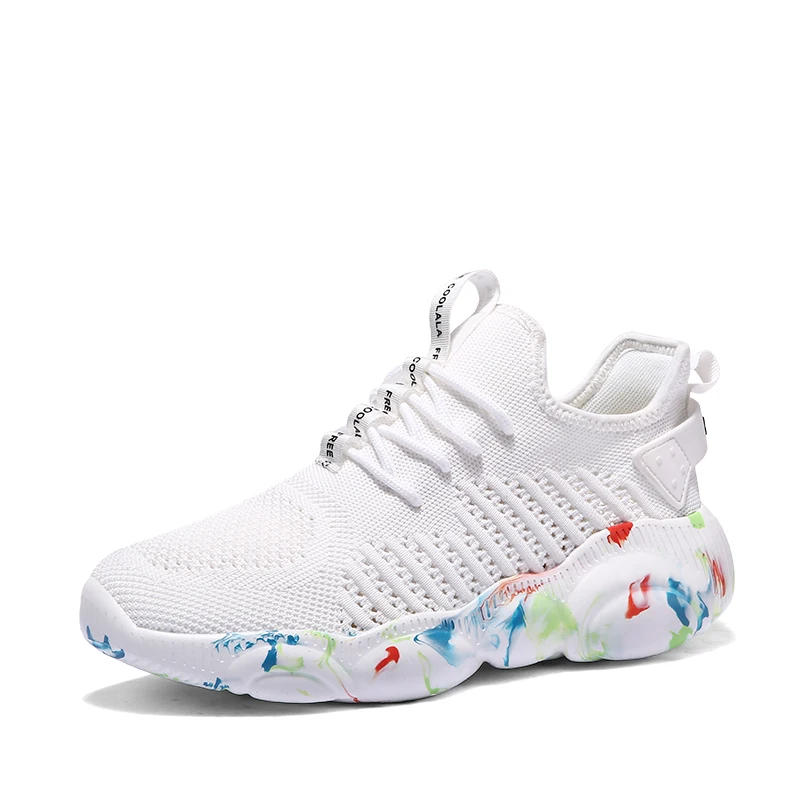 Мужская повседневная обувь из некожи мужские легкие дышащие кроссовки сетчатого