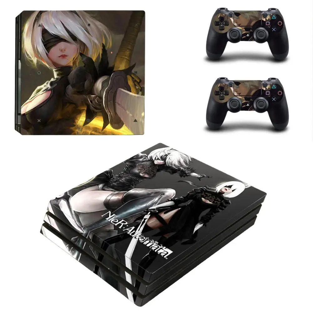 NieR Automata PS4 Pro Stickers Play station 4 Skin Sticker Decal For PlayStation Console &amp Controller Skins Vinyl |