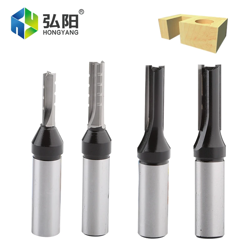 

1 Piece Of 1/4" 1/2" Shank Spiral / Straight Flute TCT Milling Cutter For Woodworking Engraving 2-Edge 3-Edge Carbide CNC Drill