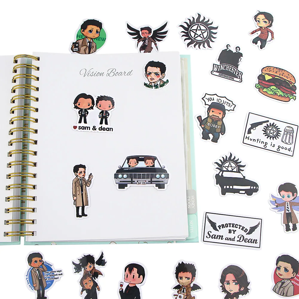 Сверхъестественные наклейки ranрасположенные R1018 40 шт./компл. TV серии для