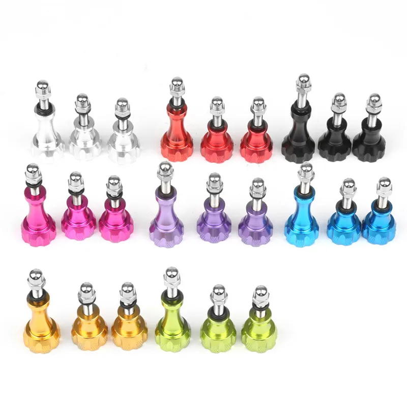 3 шт. алюминиевая ручка большого пальца болт гайка винт набор для Gopro Hero 8/7/6/5/4 Xiaomi Yi