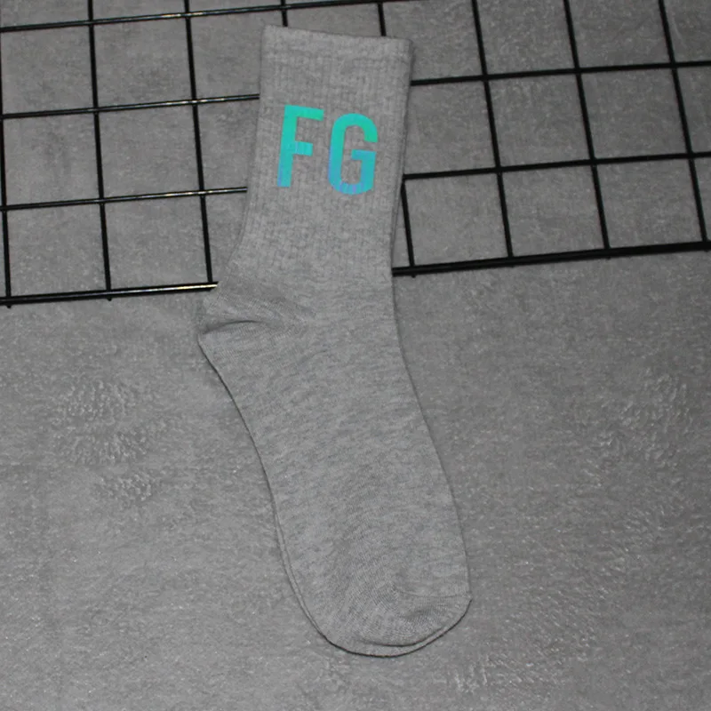 

FG Men's Cotton Socks Female Socks 100% Cotton Laser Feflection