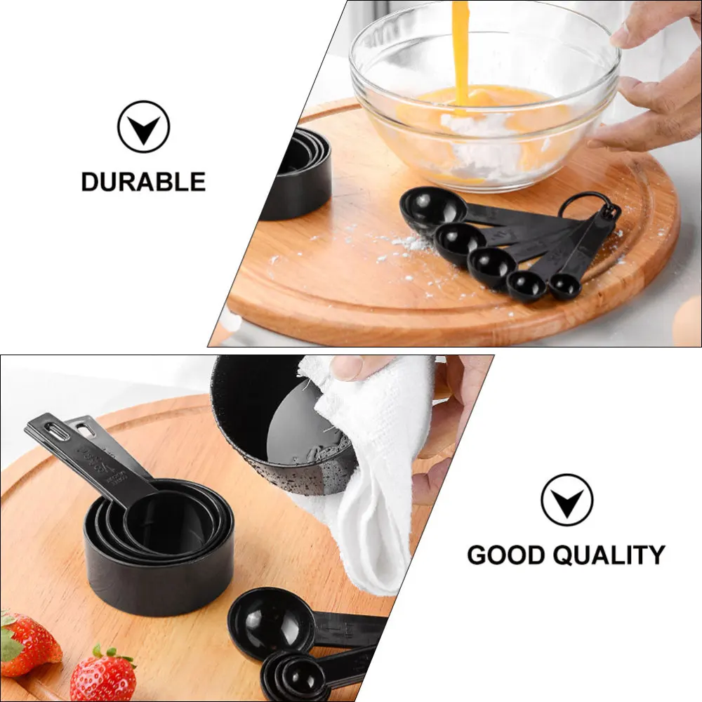 

1 Set 20Pcs Practical Baking Measure Spoons Measuring Spoons Scoops (Black)
