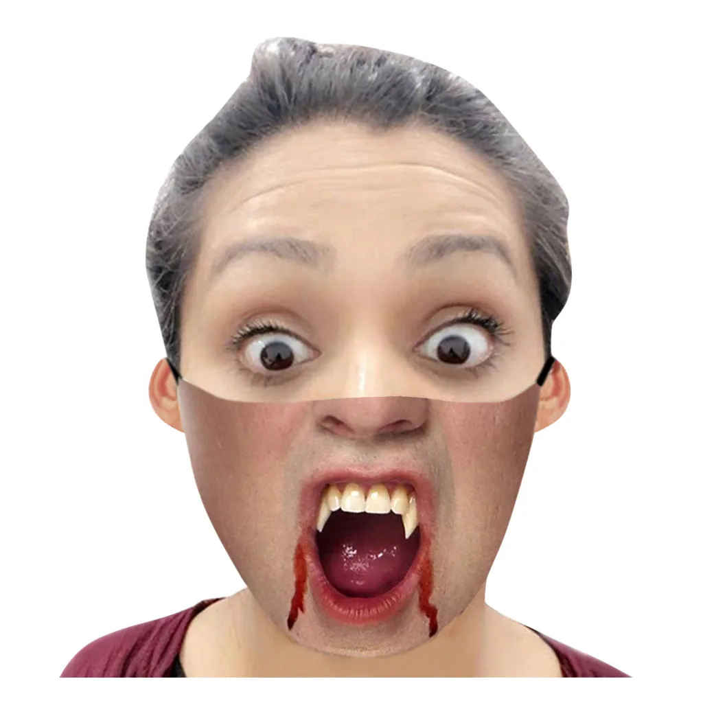 1 шт. унисекс для взрослых уход за кожей лица с смешное лицо уличная дышащая маска