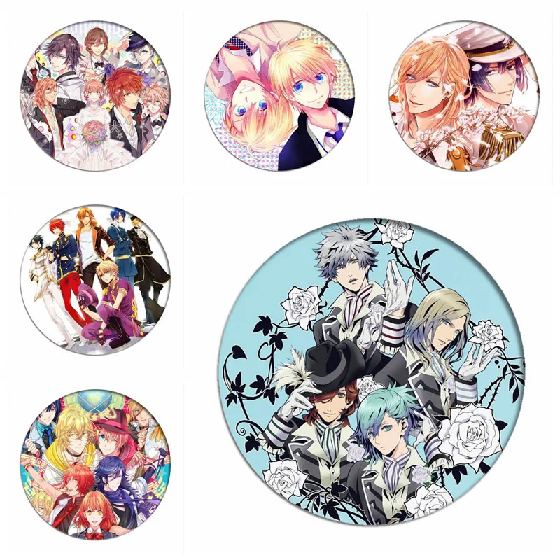 Uta no Prince-sama Maji Love 1000% Backpack Badges Nanami Haruka Otoya Cosplay Brooch Icon Collection Breastpin for Clothing