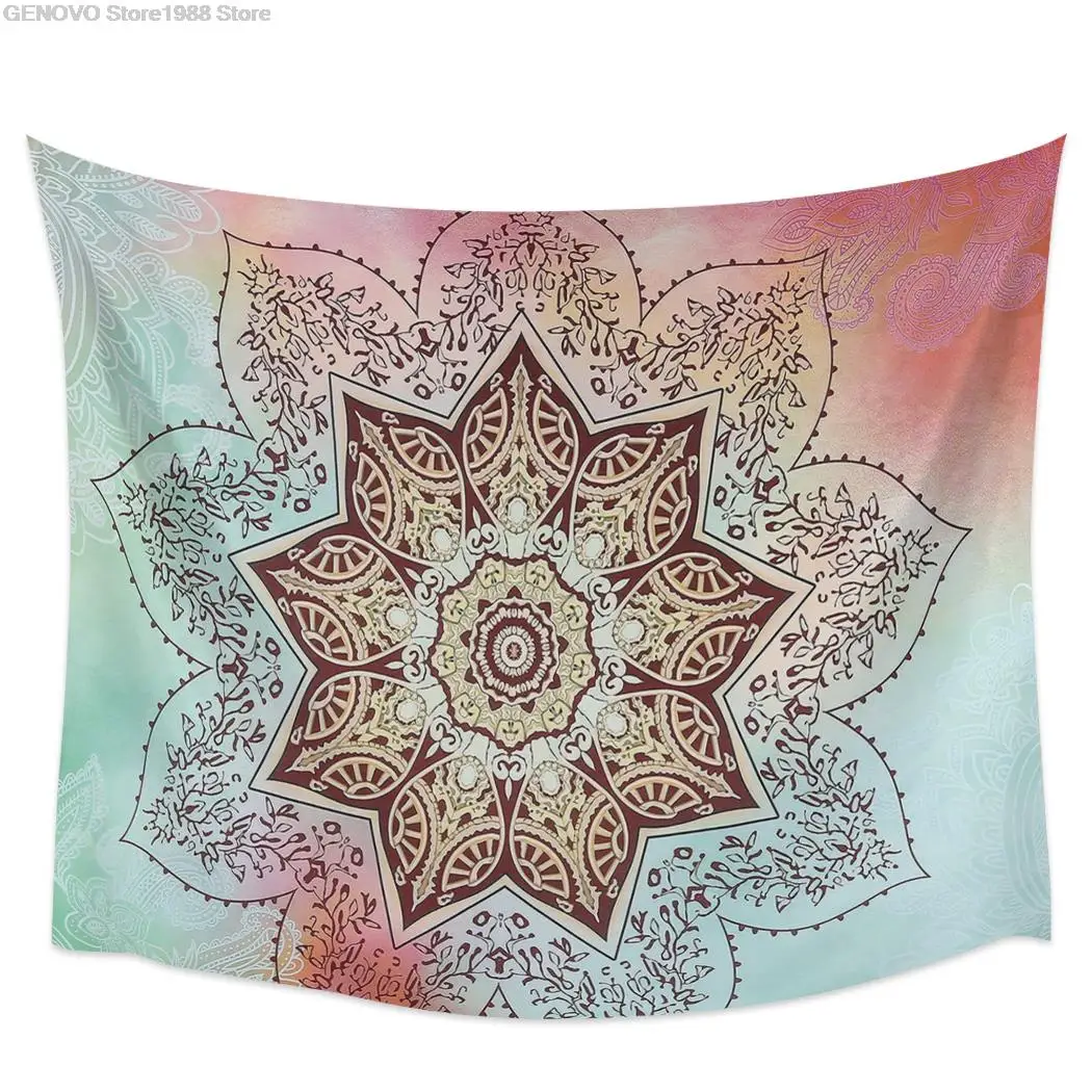 

Mandala Muster Gradient Wandteppich Abdeckung Strand Handtuch Picknick Yoga Matte Hause Dekoration