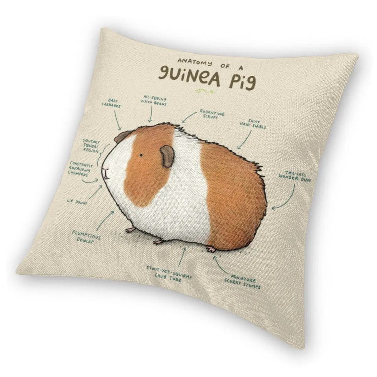Диванные подушки Чехол Анатомия морская свинья Диван декоративные накидка для |