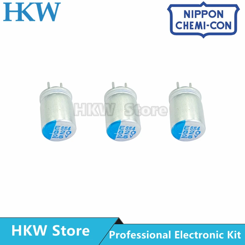 

10pcs 820UF 2.5V NCC 6x8mm Super Low ESR 2.5V820uF For Motherboard VGA Solid Capacitor NIPPON CHEMI CON 820UF2.5V 6*8MM